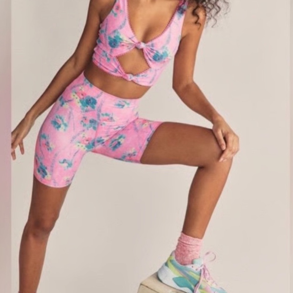 Love Shack Fancy x Beach Riot bike shorts